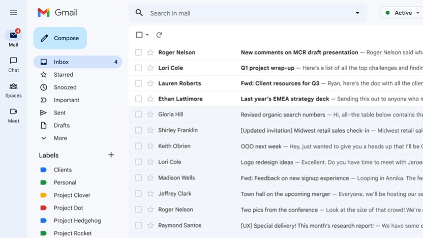 Neues Gmail-Design wird zum Standard