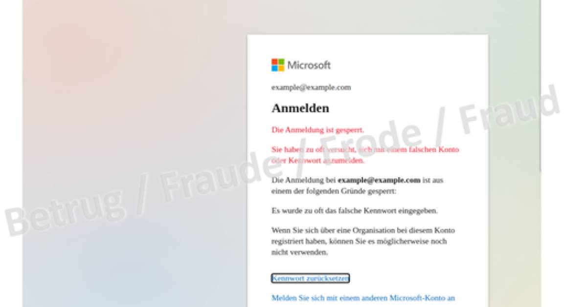 NCSC warnt vor gezieltem Office-365-Phishing