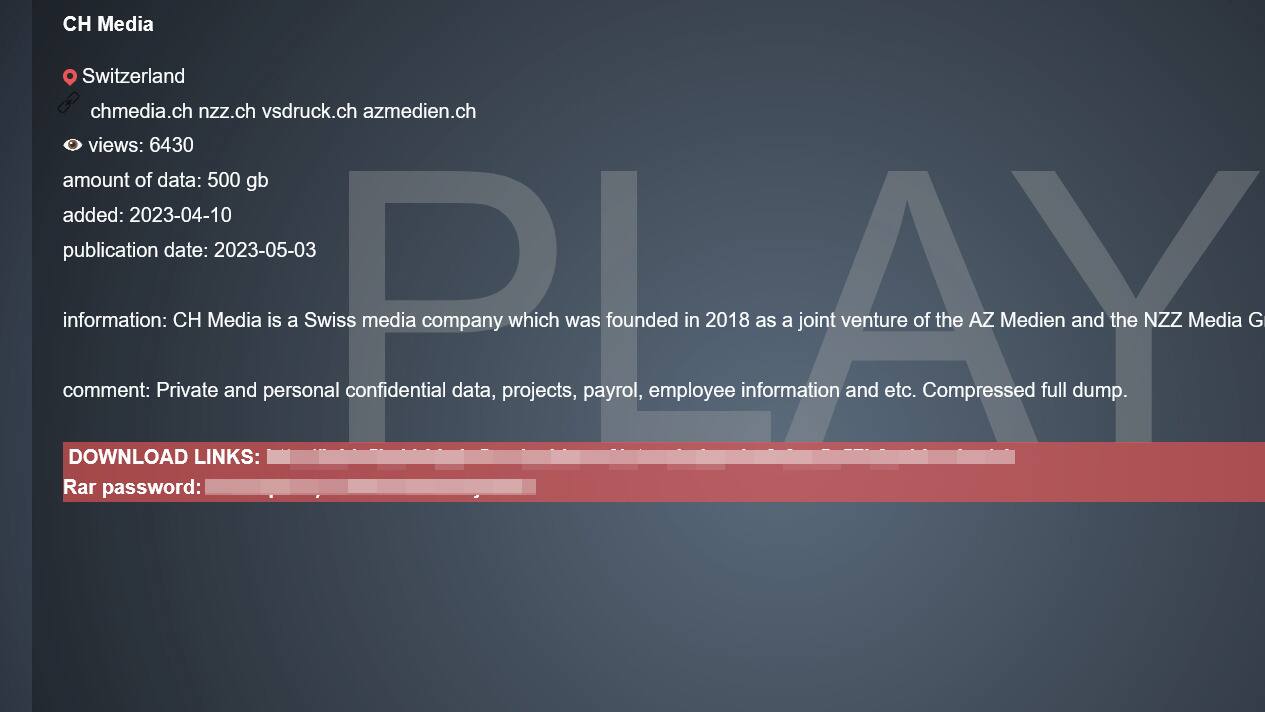 Hacker veröffentlichen «sensible» Daten der NZZ und CH Media