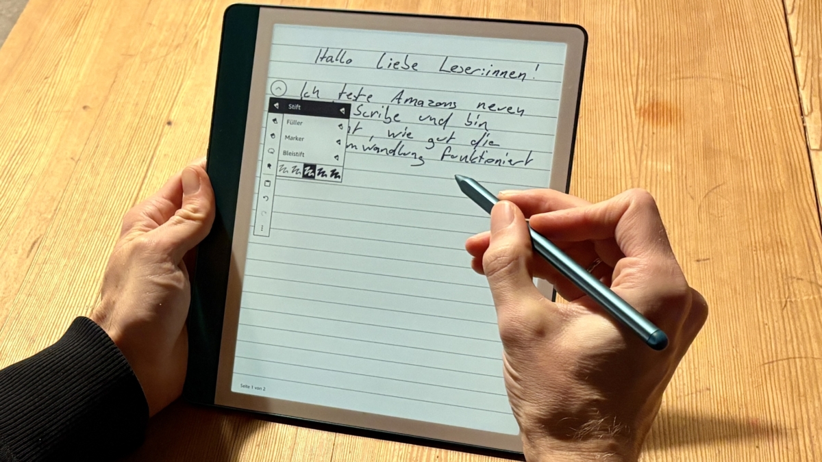 Kindle Scribe ausprobiert